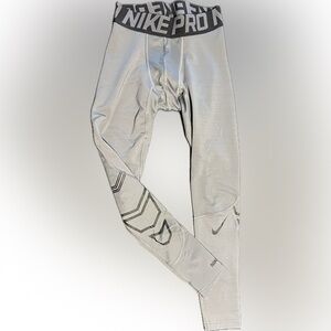 Nike Pro Men's Leggings/Tights with Compression - Gray - Small